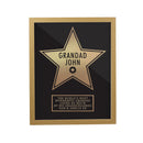 Personalised Star Award Oak Poster Frame