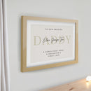 Personalised Free Text Oak Poster Frame