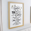 Personalised We go Together Oak Poster Frame