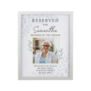 Personalised Reserved For Photo Upload White Poster Frame