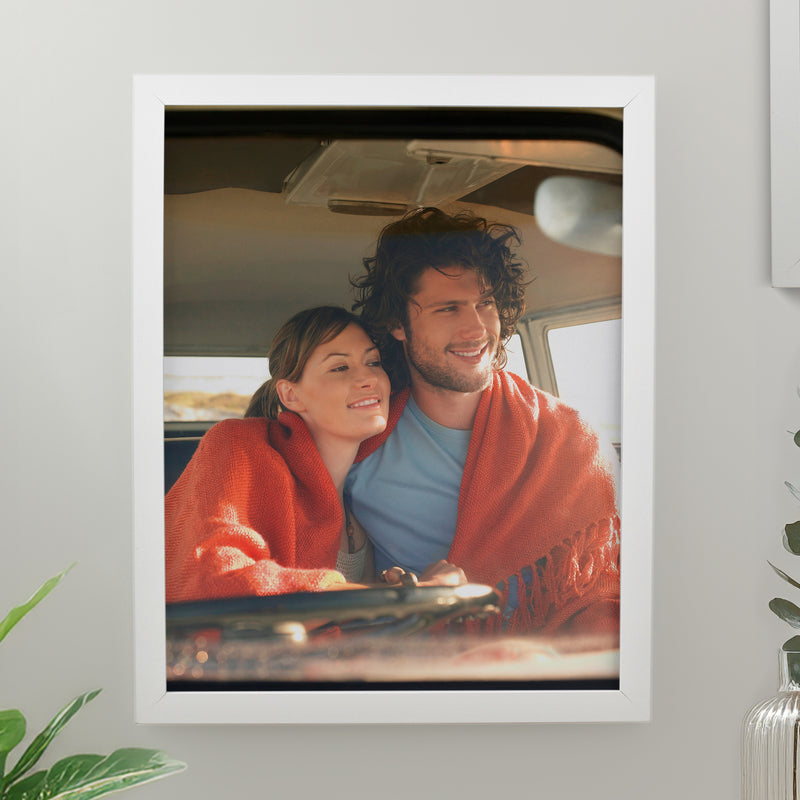 Personalised Photo Upload White Poster Frame