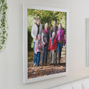Personalised Photo Upload White Poster Frame
