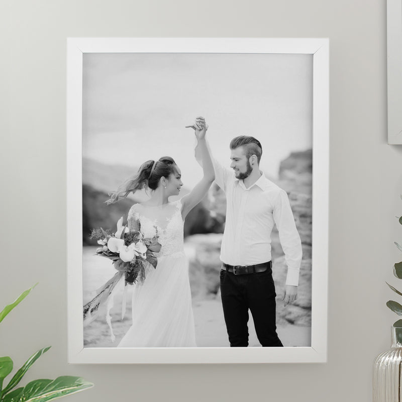 Personalised Photo Upload White Poster Frame