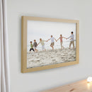 Personalised Photo Upload Oak Poster Frame