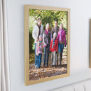 Personalised Photo Upload Oak Poster Frame