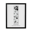 Personalised Photo Upload Strip Black Poster Frame