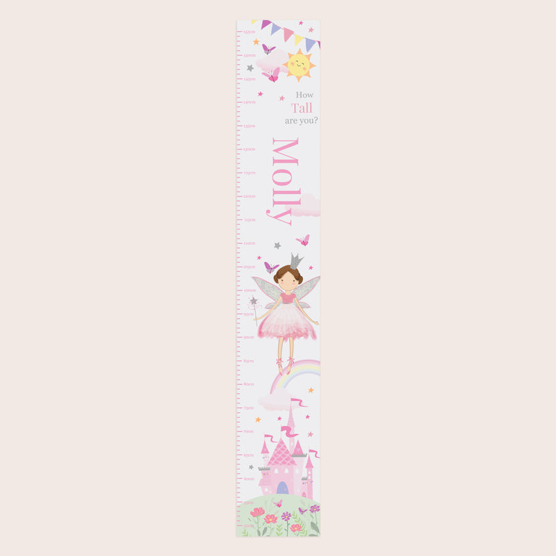 Personalised Fairy Princess Height Chart