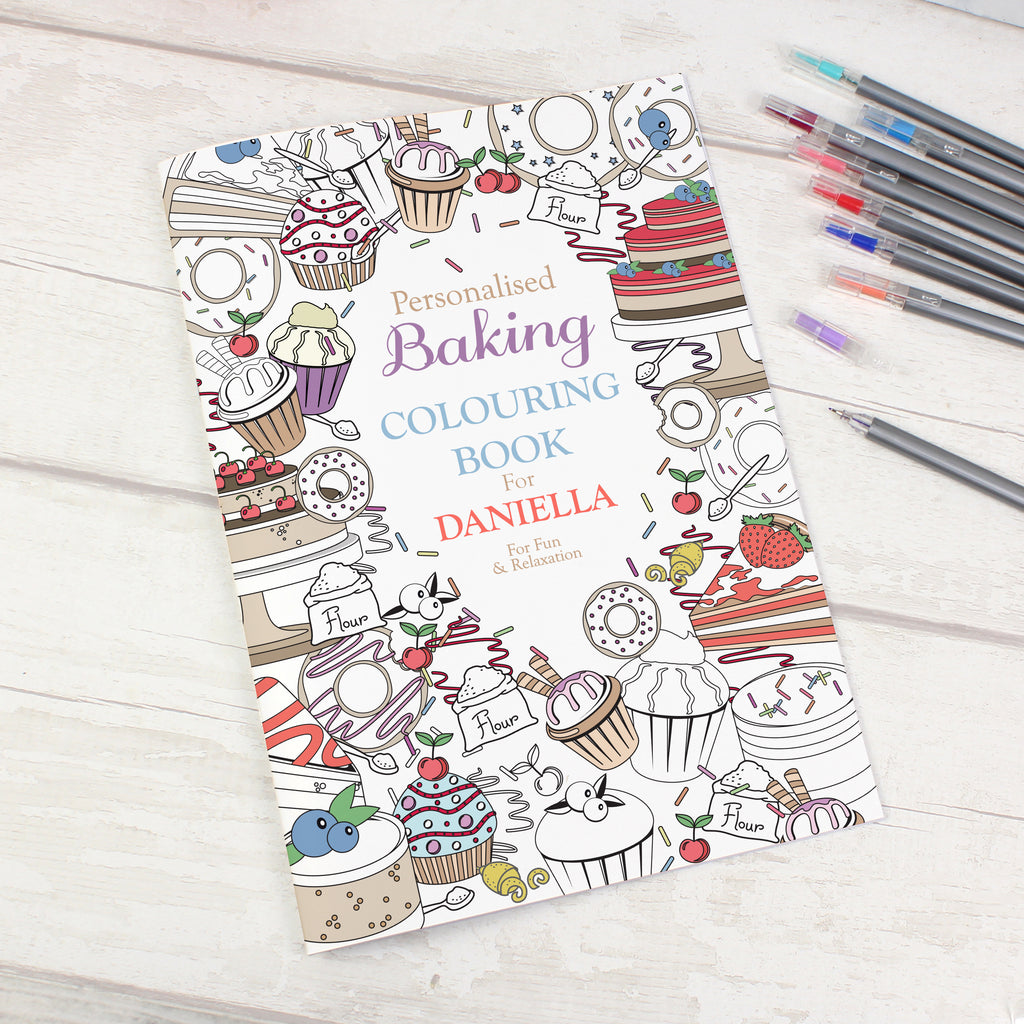 Colouring Baking Powder Personalised Baking Colouring Book
