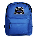 Personalised Gaming Blue Backpack