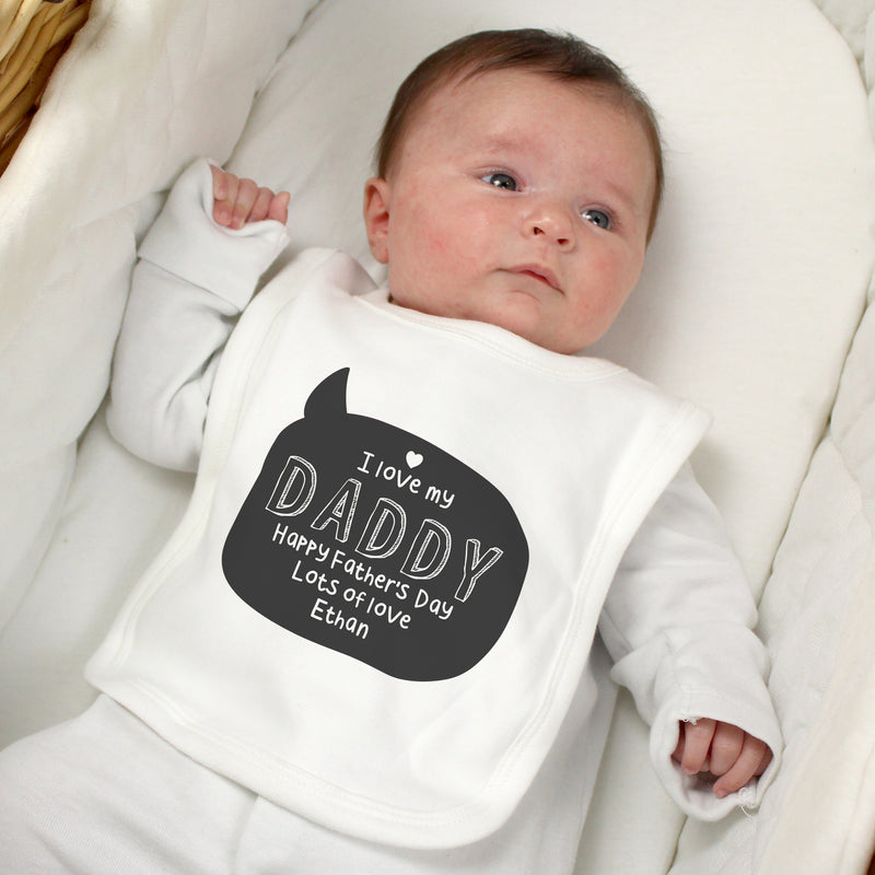 Personalised Speech Bubble Bib