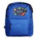 Personalised Space Blue Backpack