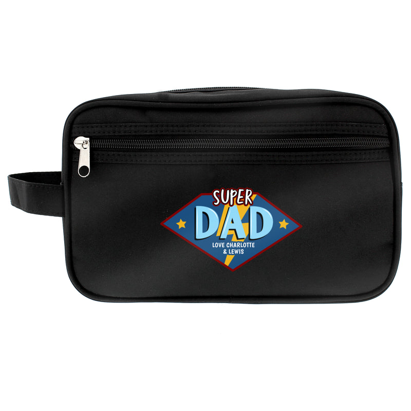 Personalised Super Dad Toiletry Bag
