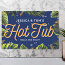 Personalised Hot Tub Metal Sign