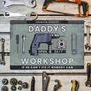 Personalised Workshop Metal Sign