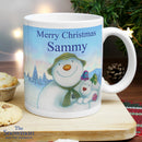 Personalised Traditional The Snowman and the Snowdog Mug