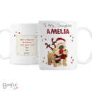 Personalised Boofle Christmas Reindeer Mug