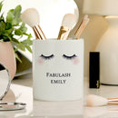 Eyelashes Ceramic Storage Pot
