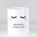 Eyelashes Ceramic Storage Pot