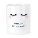 Eyelashes Ceramic Storage Pot