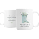 Personalised Blue Wellies Mug