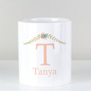 Personalised Floral Bouquet Ceramic Storage Pot