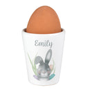 Personalised Grey Easter Bunny Egg Cup