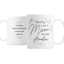 Personalised You're Like A Mum To Me Mug