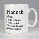 Personalised Dictionary Definition Mug