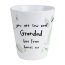 Personalised Free Text Botanical Plant Pot