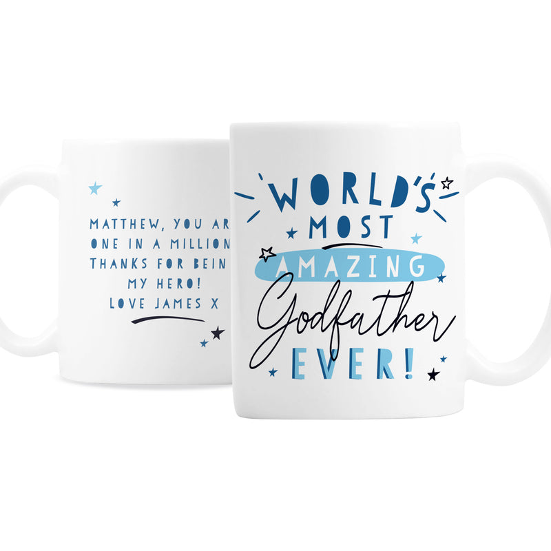 Personalised World's Most Amazing Godfather Mug