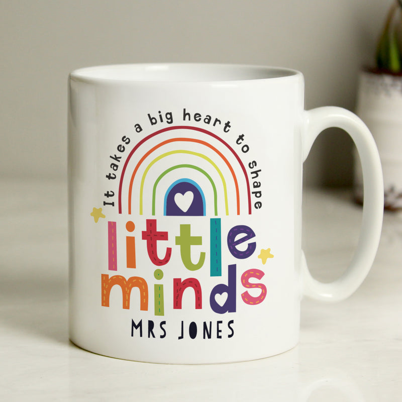 Personalised Shape Little Minds Teacher Mug