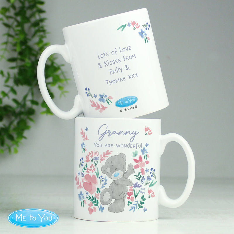 Personalised Me To You Pastel Floral Mug