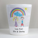Personalised Childrens Drawing Photo Upload Plant Pot