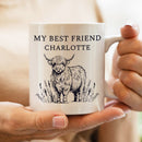 Personalised Black Highland Cow Mug