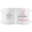 Personalised Pink Acceptable to Drink Mug