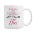 Personalised Pink Acceptable to Drink Mug