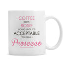 Personalised Pink Acceptable to Drink Mug