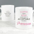 Personalised Pink Acceptable to Drink Mug