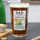 Personalised Simply The Best Beer Glass