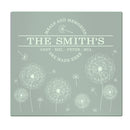 Personalised Dandelion Glass Chopping Board/Worktop Saver