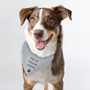 Personalised Grey Dog Bandana