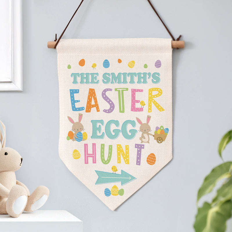 Personalised Easter Egg Hunt Hanging Sign