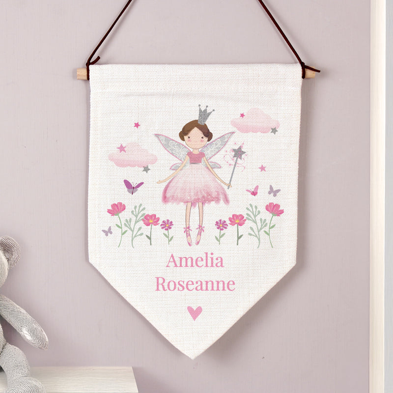 Personalised Fairy Princess Wall Art Banner
