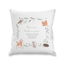 Personalised Woodland Animals Cushion