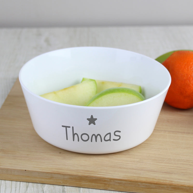 Personalised Name Only Plastic Bowl