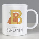 Personalised Animal Alphabet Plastic Mug