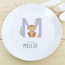 Personalised Animal Alphabet Plastic Plate