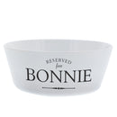Personalised Reserved for Plastic Cat Bowl
