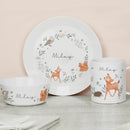 Personalised Woodland Animals Breakfast Set