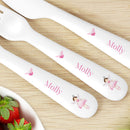 Personalised Fairy Princess Plastic Cutlery Set